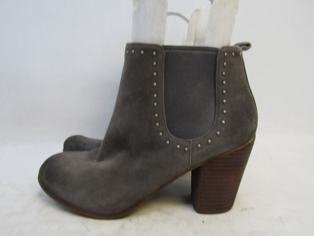 BP Womens Size 10 M Gray Suede Chelsea Ankle Fashion Boots Bootie